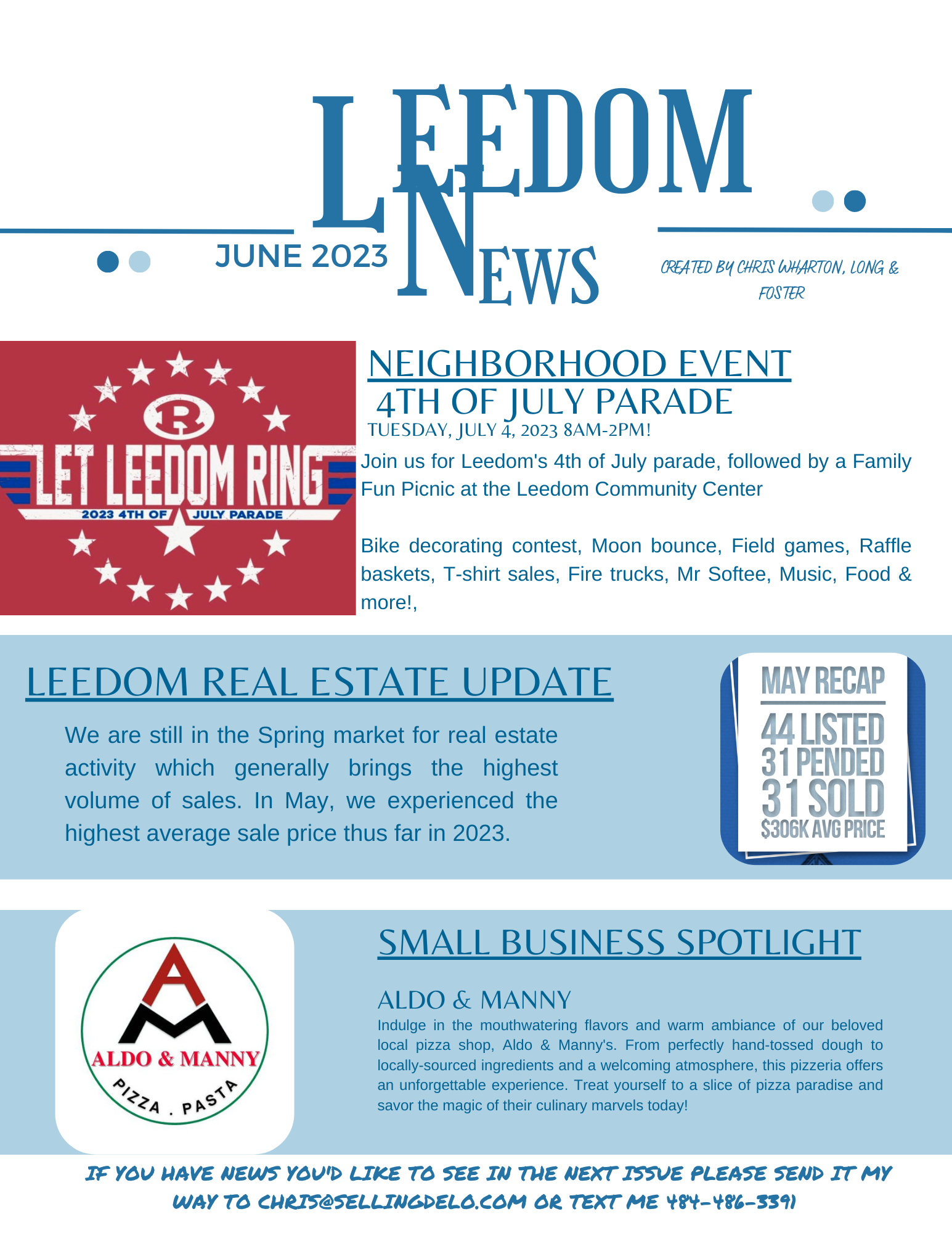 Leedom News ~ Volume 2, June 2023